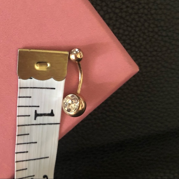 ⭐️3/$15 New! Gold navel belly ring 14 gauge - Picture 6 of 11